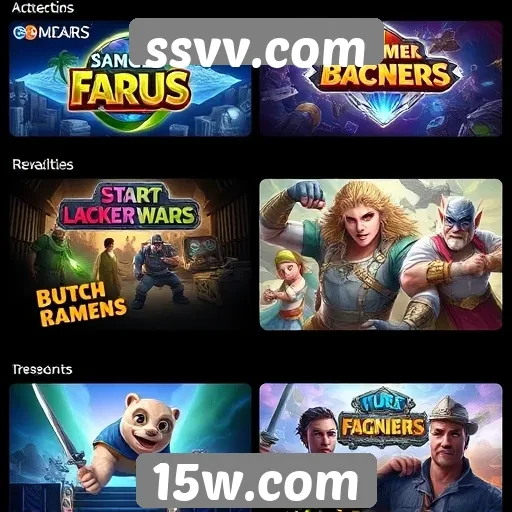 Principais categorias de jogos no ssvv.com